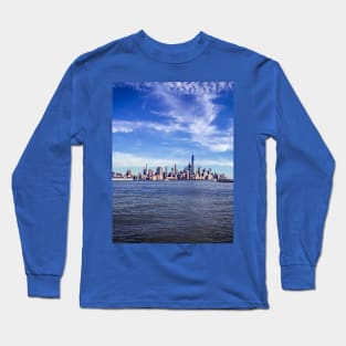 Manhattan Skyline New York City Long Sleeve T-Shirt